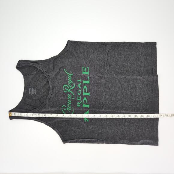 Crown Royal Regal Apple Women's Dark Grey/Gray Graphic Tank Top - Size S - GUC - Picture 9 of 10